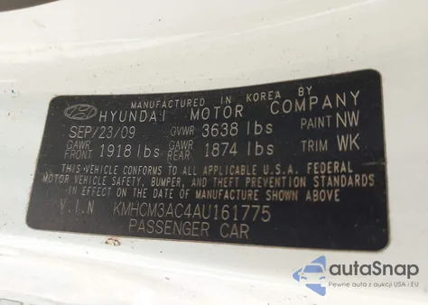 2010 Hyundai Accent Gs from USA, damaged, VIN KMHCM3AC4AU161775